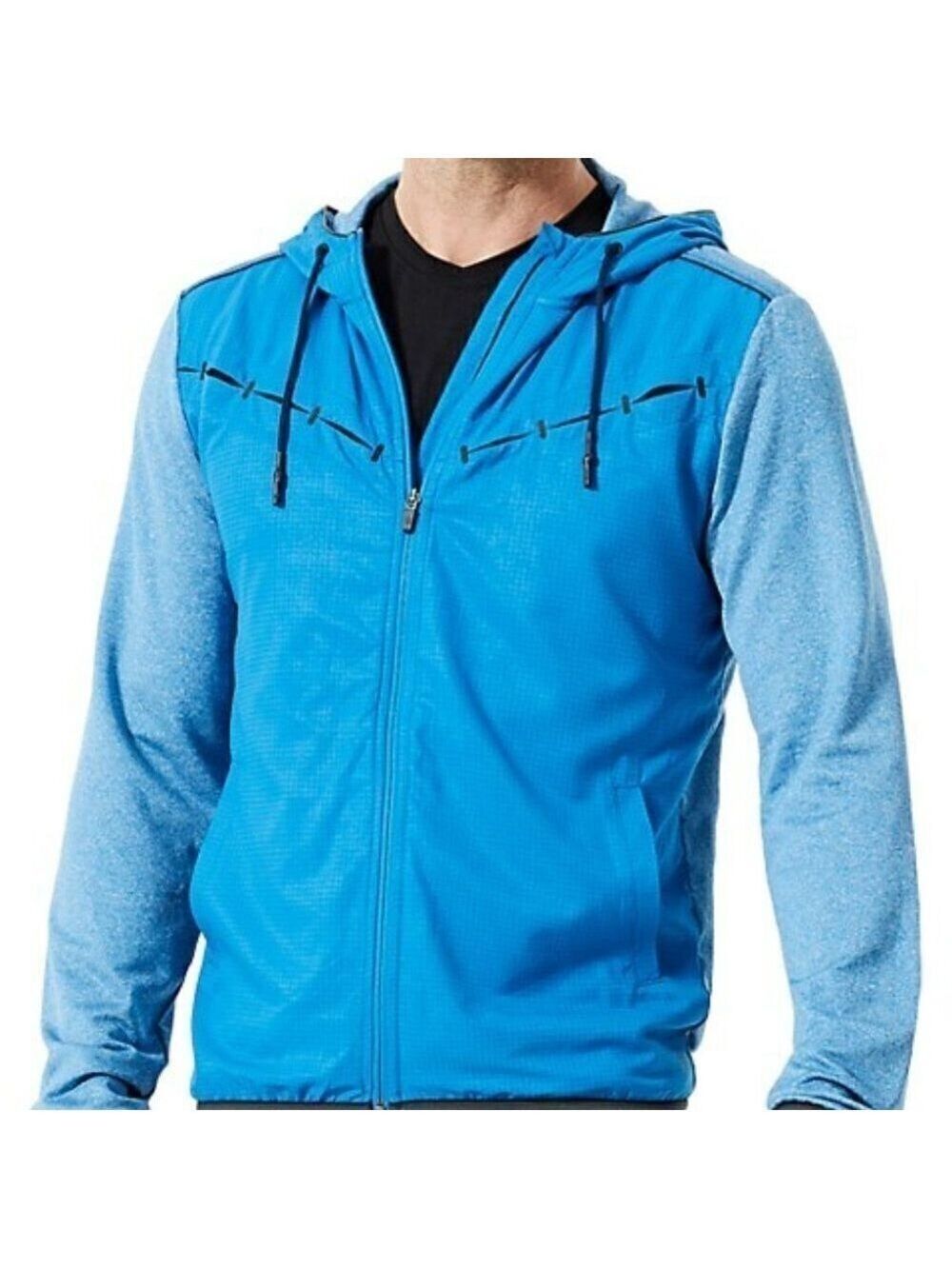 MPG Bnwt Blue Lightweight Hooded Jacket Xlarge